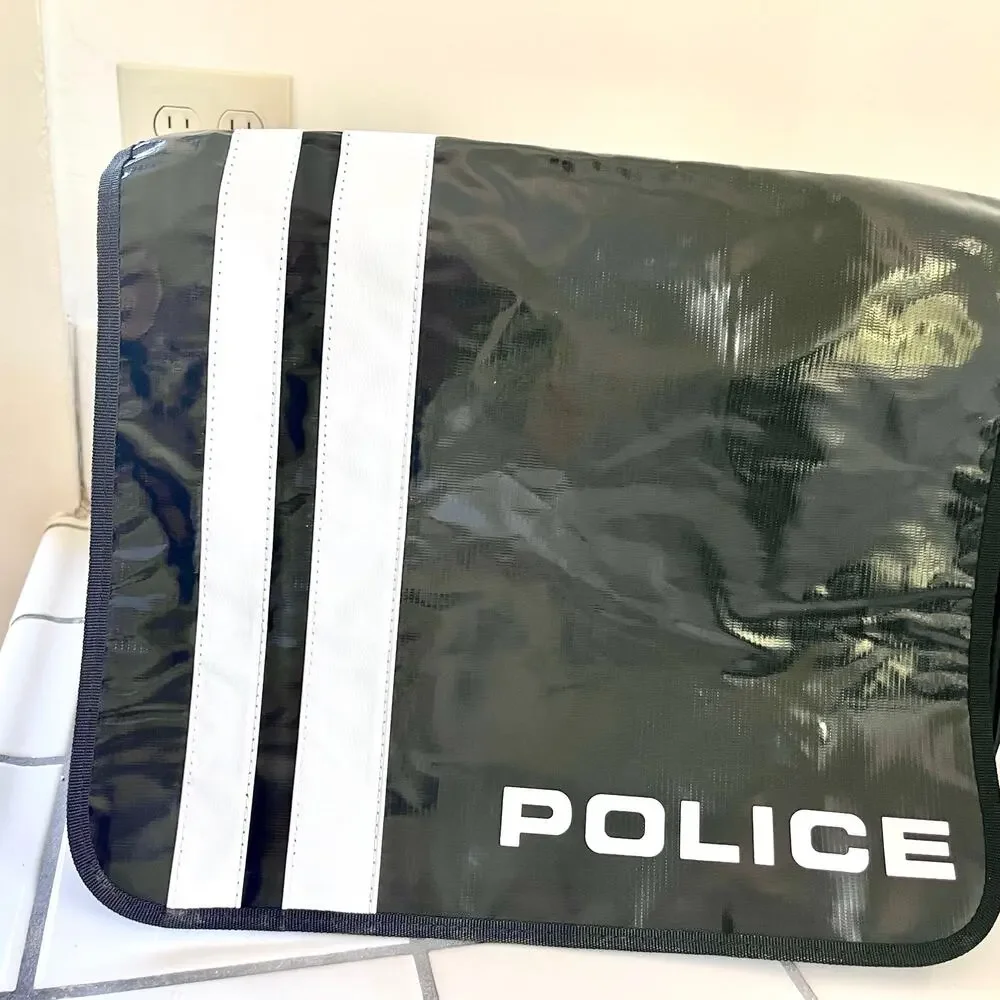 New Police Patrol Waterproof Tarpaulin Messenger Bag Bicycle Laptop Shoulder Bag